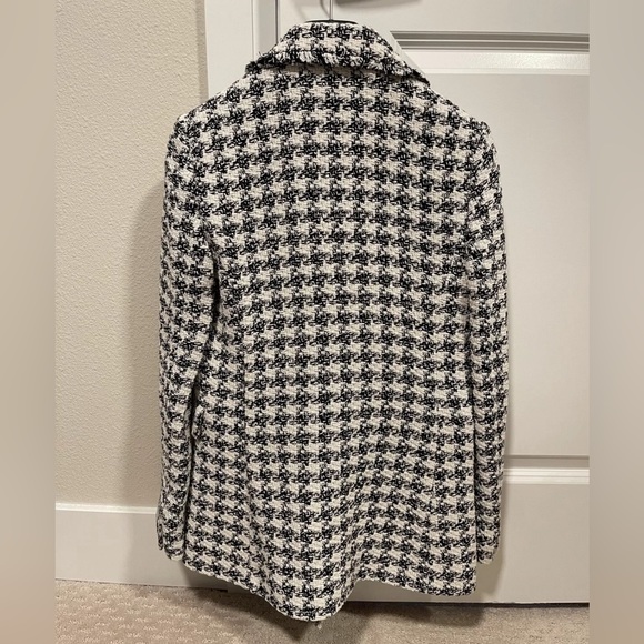 NWT Mango Houndstooth Tweed Blazer XXS - Picture 3 of 8